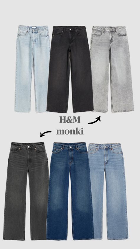 Jeans #outfitinspo #vintage #beauty #vibes #jeans #handm #hm #monki #baggyjeans Hm Jeans, Outfit Vision Board, Cutest Outfits, New Closet, Fits Inspo, Vintage Beauty, Baggy Jeans, New Wardrobe, Fitness Inspo