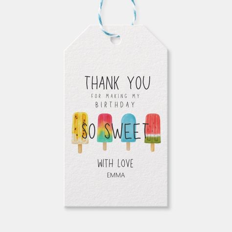 Summer Ice Cream, Ice Pop, Ice Cream Birthday, Summer Pool Party, Summer Pool, Ice Pops, Birthday Thank You, Party Plates, Party Bags