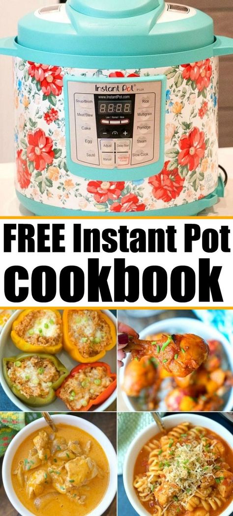 Free electric pressure cooker cookbook filled with easy Instant Pot recipes or any brand you may own. Great recipe ebook for everyone with step by step directions. #free #cookbook #pressurecooker #instantpot #ninjafoodi Recipes For Instant Pot, Easy Pressure Cooker Recipes, Instant Pot Cookbook, Best Instant Pot Recipe, Healthy Instant Pot Recipes, Instant Pot Soup, Electric Pressure Cooker, Easy Instant Pot Recipes, Crockpot Meals