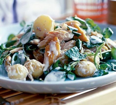 Summery Foods, Midweek Recipes, Scandi Food, Smoked Mackerel Salad, Mackerel Salad, Seafood Salads, Horseradish Recipes, Mackerel Recipes, Smoked Mackerel