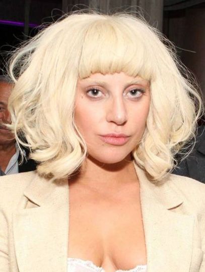 Chin Length With Bangs, Lady Gaga Wig, Lady Gaga 2009, Short Blonde Wig, Blonde Curly Wig, Blonde Wigs, Human Hair Wigs Blonde, Chin Length, Short Blonde Haircuts