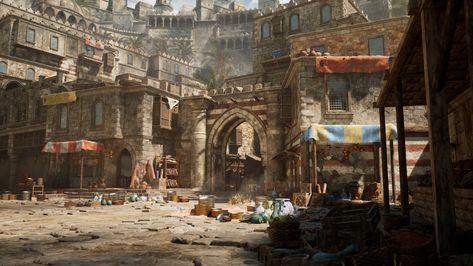 ArtStation - Persian Bazaar UE5 Courses To Learn, Viking Village, Best Online Courses, Lighting Concepts, Level Design, Lighting Setups, Immersive Experience, Unreal Engine, Tropical Islands