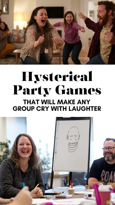 If you want a party that people will never forget, you need these funny games for groups! Whether it’s game night with friends, a family gathering, or a work event, these games bring out the laughter every time. No complicated rules, no boring moments—just pure fun. Try them out and watch as your guests create hilarious memories that last long after the party is over. Board Games For Large Groups, Funny Competitive Games, Hilarious Games For Groups, Fun Big Group Games, Fun Group Games For Adults, Games For Adults Group Funny, Party Games For Adults Indoor, Party Games For Large Groups, Fun Party Games For Adults