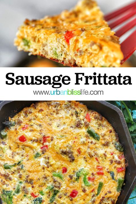 Sausage Frittata, Ground Sausage Recipes, Healthy Frittata, 30 Minute Meals Easy, Ground Italian Sausage, Clean Eating For Beginners, Crockpot Breakfast, Clean Eating Breakfast, Hot Italian Sausage