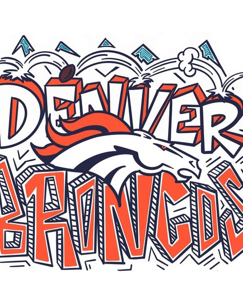 Denver Broncos | Always reppin' #BroncosCountry ⠀ | Instagram Denver Broncos Art, Nola Cooler, Denver Broncos, Denver, Instagram, Art