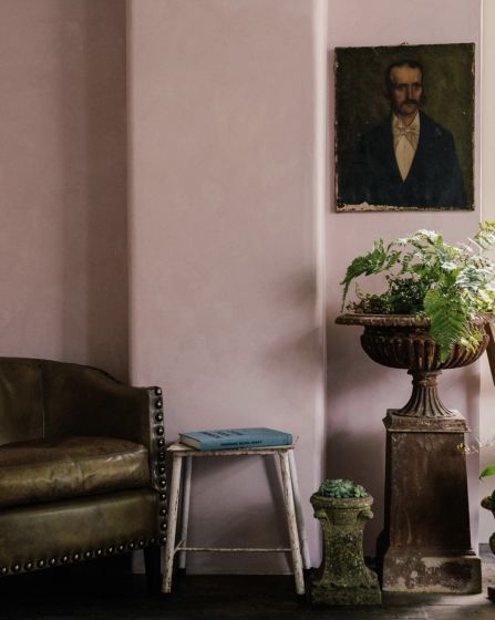 Studying Color Stories — Ashley Kane Mauve Paint Colors, Purple Paint Colors, Devol Kitchens, Purple Paint, Pink Interior, Plaster Walls, Retro Furniture, Interior Photography, Color Stories