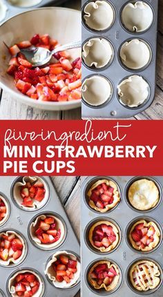 Strawberry Tarts Mini Easy, Strawberry Cream Cheese Mini Pies, Strawberry Mini Pies, Mini Strawberry Tarts, Strawberry Tarts Mini, Mini Pies Easy, Mini Strawberry Pies, Mini Fruit Pies, Strawberry Tarts Recipe