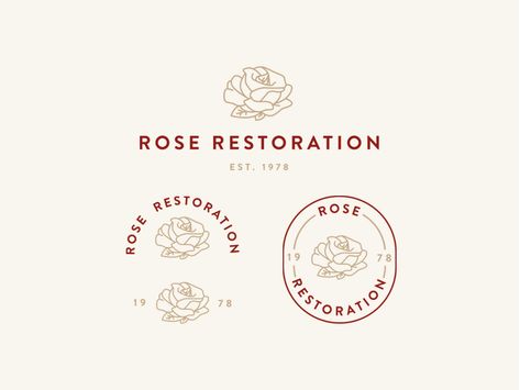 Latest Graphic Design Trends, Rose Logo, Timeless Logo, Florist Logo, Identity Design Inspiration, Floral Logo Design, Logo Design Feminine, Typo Logo, Visual Identity Design