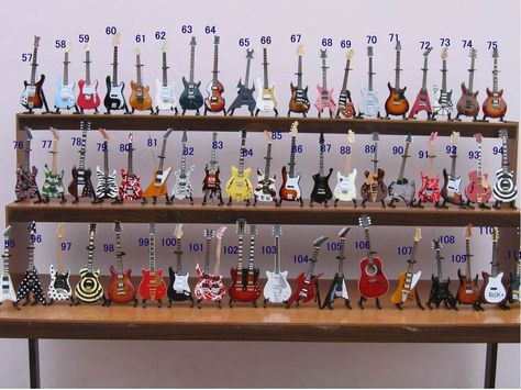 http://esromart.hubpages.com/hub/Miniature-Guitar-Indonesia-with-Handmade-Guitar Jimmy Hendrix, Guitar Display, John Petrucci, Miniature Guitars, Mini Guitar, Handmade Guitar, Famous Musicians, Beer Company, Beer Opener