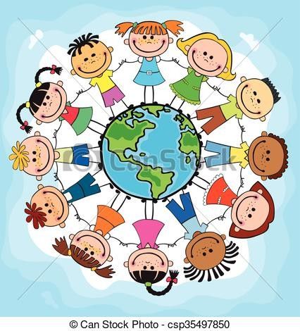 10 Amendments, Kids Church Rooms, Printable String Art Patterns, Children Holding Hands, International Children's Day, Kids Globe, Peace Day, Day Earth, International Friendship Day