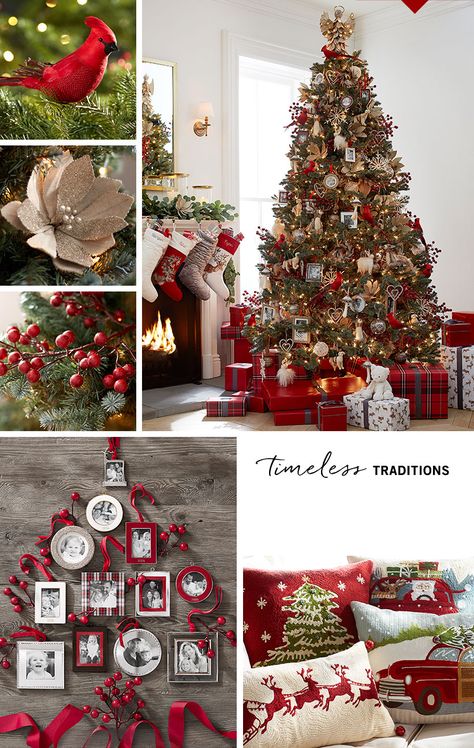 Timeless Traditions Christmas Tree | Pottery Barn Barn Christmas Decorations, Christmas Tree Pottery, Pottery Barn Christmas Tree, Pottery Barn Christmas Decor, Tree Pottery, Barn Christmas, Timeless Christmas, Pottery Barn Christmas, Blue Christmas Decor