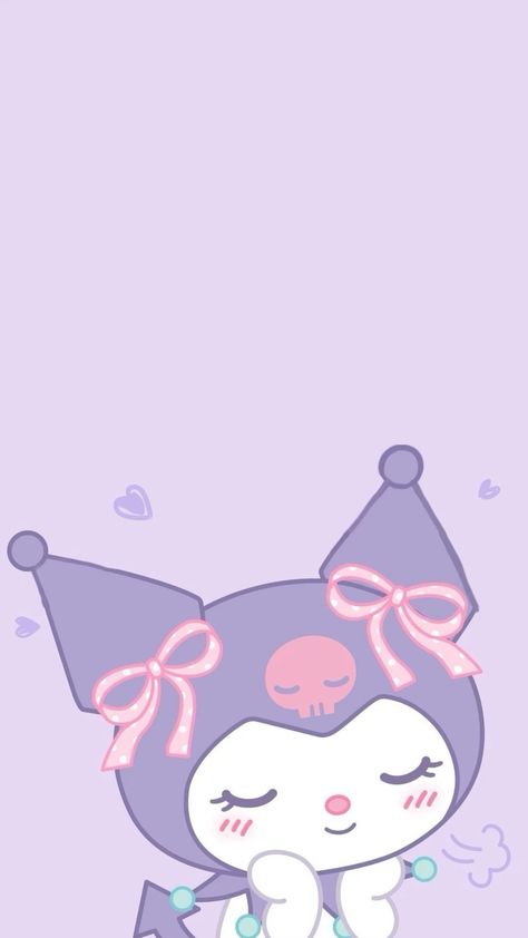 Kuromi Wallpaper, Iphone Wallpaper Violet, Pink Wallpaper Hello Kitty, Iphone Wallpaper Hipster, Iphone Lockscreen Wallpaper, Hello Kit, Hello Kitty Backgrounds, Purple Wallpaper Iphone, Sanrio Wallpaper