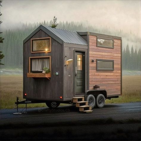 Trailer Homes Ideas, Small Tiny House On Wheels, Tiny House On Wheels Plans, Tiny House Portable, Tiny Home Camper, Diy Tiny Home On Wheels, Tiny House On Wheels Floor Plans, Tiny House On Wheels Design, Tiny House On Trailer