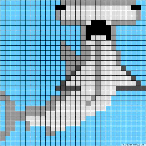 https://i.pinimg.com/originals/9b/05/39/9b0539298bfc6cf8d7bed95989c865dc.gif Shark Craft, Melty Bead Patterns, First Aid Kits, Tiny Cross Stitch, Shark Pattern, Perler Bead Templates, Diy Perler Bead Crafts, Pixel Crochet, Hama Beads Patterns