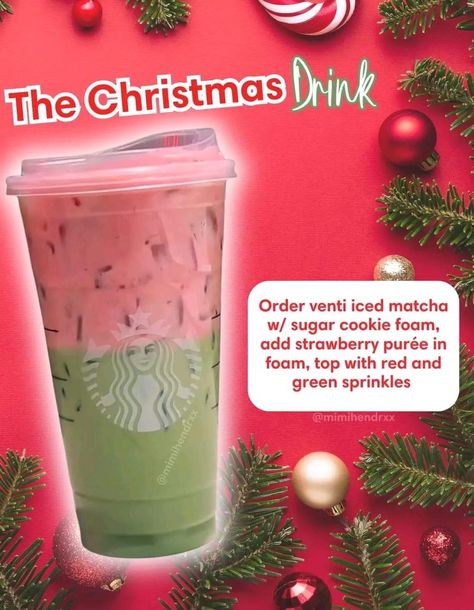 Starbucks Drinks For Christmas, Christmas Starbucks Recipes, Starbucks Drinks To Try Christmas, Holiday Drink Recipes Nonalcoholic, Christmas Starbucks Drinks How To Order, Christmas Drink Recipes Nonalcoholic, Starbucks Christmas Drinks Recipes, Starbucks Recipes Christmas, Winter Starbucks Drinks To Try