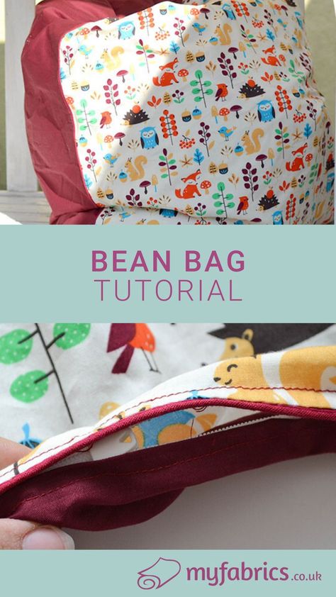 This Bean Bag is not only a cosy place to sit on while reading or playing, it is also the perfect opportunity to just to relax. And don't worry, this sewing instruction is perfect for beginners so you can create your own Bean Bag in no time! Enjoy this amazing project. #Diy #Beanbag #Kids #Tutorial Easy Bean Bag Chair Diy Sewing Patterns, Bean Bag Chair Pattern, How To Make A Bean Bag, Bean Bag Pattern, Diy Bean Bag Chair, Bean Bag Covers, Sewing Instructions, Bag Sewing, Diy Sewing Pattern