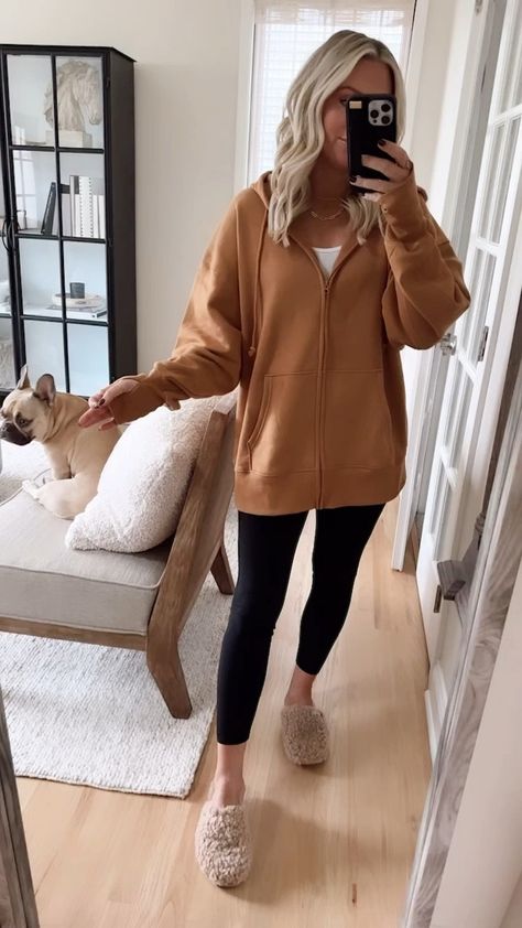 Women's Oversized Zip-Up Hoodie - … curated on LTK Tan Zip Up Hoodie Outfit, Oversized Zipper Hoodie Outfit, Oversized Zip Up Outfit, Zip Up Hoodie Outfit Casual, Oversized Zip Hoodie Outfit, Full Zip Hoodie Outfit, Oversized Zip Up Hoodie Outfit, Fleece Hoodie Outfit, Zip Up Hoodie Outfit