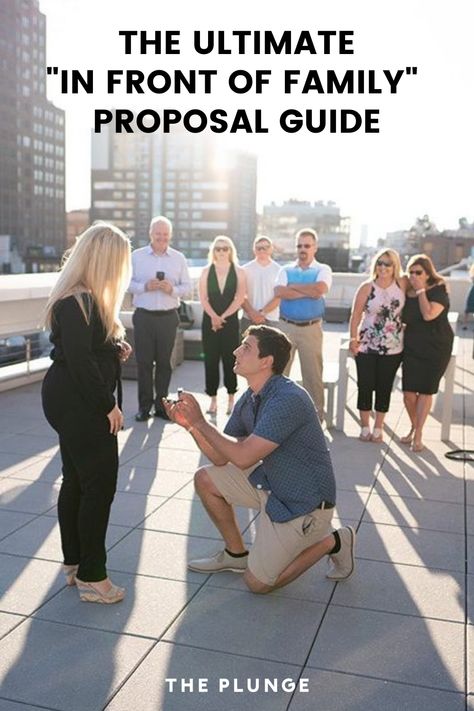 Marriage Proposal Ideas With Family, Proposal Family Gathering, Family Proposal Ideas, Proposal With Family, Proposal Ideas With Kids, Proposal Ideas With Family, Marriage Proposal Ideas, Grant Proposal, Mixed Families