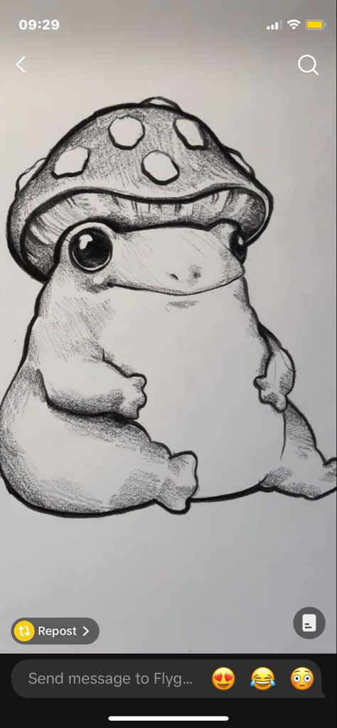 fat frog Toad Sketch Drawings, Toad Drawing Cute, Cute Frog Drawing Sketch, Cool Frog Drawing, Toad Drawing Reference, Toad Ink Drawing, Silly Frog Drawings, Frog Drawing With Mushroom, Frog Drawing Realistic