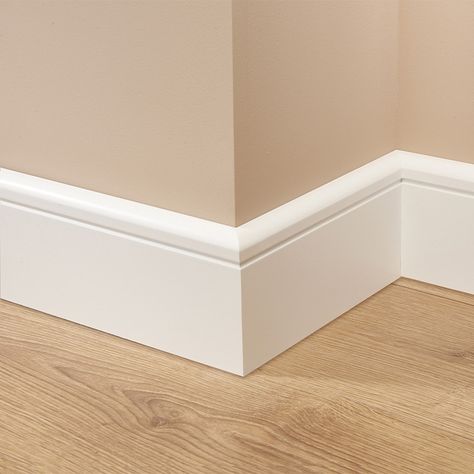 Modern Skirting Boards | Contemporary Skirting | Skirting 4 U Simple Skirting Boards, Skirting Board Ideas Modern, Modern Skirting Boards, Modern Skirting, Skirting Board Profiles, Mdf Skirting, Spring Cottage, Skirting Boards, White Board