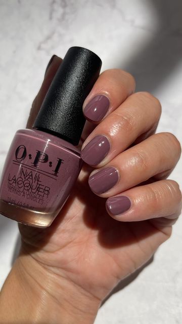 Larissa on Instagram: "“Claydreaming” by @opi shown at 1 coat 🥵😍 - this is probably one of my top 5 OPI polishes of all time. (Well ok, “of all time” is a rough claim because they have too many fabulous colors, but as of today at 3:36pm it’s one of my fav of all time😂) #opi #opiclaydreaming #fallnails #opinails #diynails" Claydreaming Opi Gel, Opi Nomads Dream, Opi My Studio’s On Spring, Nails Cool Colors, Claydreaming Opi, Cute Nails One Color, Opi Claydreaming, Opi 2024 Colors, Opi Clay Dreaming