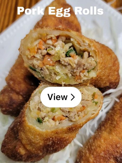 Lemon8 · Crispy Golden Pork Eggrolls · @Vierge Pork Egg Roll Recipes, Bake Turkey Wings Recipe, Chinese Egg Rolls, Baked Turkey Wings, Homemade Egg Rolls, Pork Egg Rolls, Turkey Wings, Egg Roll Recipes, Wings Recipe