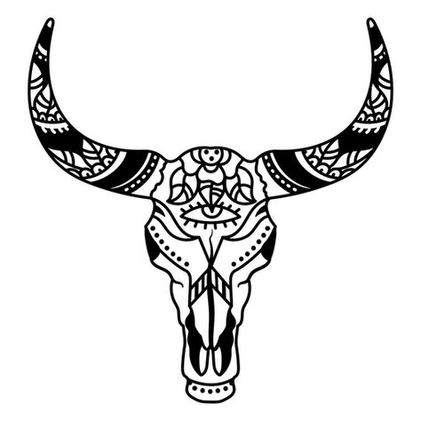 Bull Skull Tattoo, Bull Skull Tattoos, Mexico Tattoo, Design Layouts, Graphic Design Agency, Traditional Tattoo Art, Free Background, Bull Skull, Skull Drawing