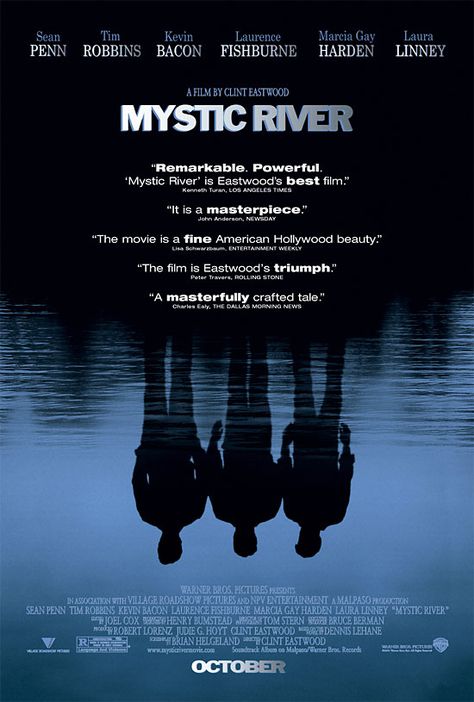 "Mystic River" (2003) Clint Eastwood, dir.      #2003 #Clint_Eastwood Best Actor Oscar, Mystic River, Denis Villeneuve, David Fincher, Sean Penn, See Movie, Thriller Movie, Thriller Movies, Cinema Posters