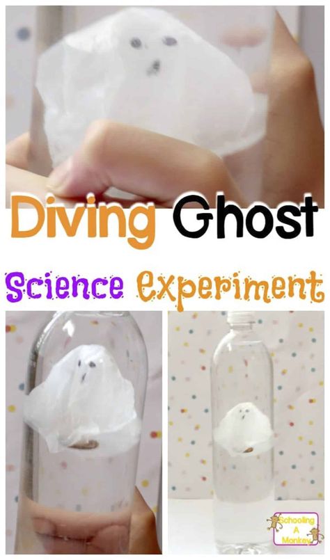 Ghost Science Experiment, Spooky Science, Science Experience, Fall Science, Halloween Stem, Halloween Science, Science Club, Kid Experiments, Halloween Preschool