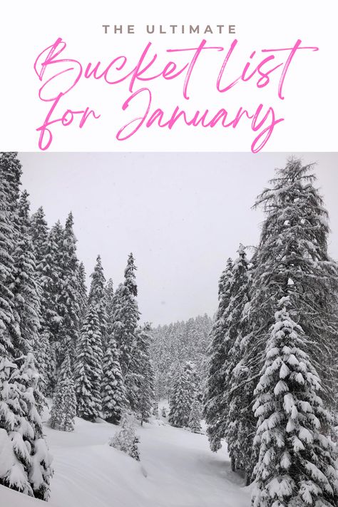 Wondering what do do in the cold months of winter? Check out this epic January+ bucket list of things to keep you and your family busy. Things To Do On January 1st, February Bucket List Ideas, January Bucket List 2024, Monthly Bucket List Ideas, January Things To Do, January Bucket List Ideas, January To Do List, What To Do In January, January Bucket List