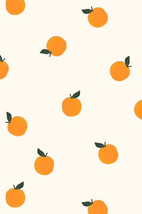 Cute orange pattern background wallpaper design | premium image by rawpixel.com / Sasi Orange Asethic, Oranges Wallpapers, Orange Cute Wallpaper, Cute Orange Background, Cute Fruit Wallpapers, Cute Orange Wallpaper, Orange Pattern Wallpaper, Orange And White Wallpaper, Orange Pattern Background