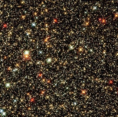 Deep space image taken by the Hubble space telescope. Each speck of light is another galaxy, containing billions of stars. Hubble is now expected to function until at least 2014, when its scientific successor, the James Webb Space Telescope (JWST), is due to be launched. Hubble Space Telescope Images, Hubble Telescope, Hubble Images, Stars In The Sky, Hubble Space, Space Photos, Space Images, Milky Way Galaxy, Hubble Space Telescope