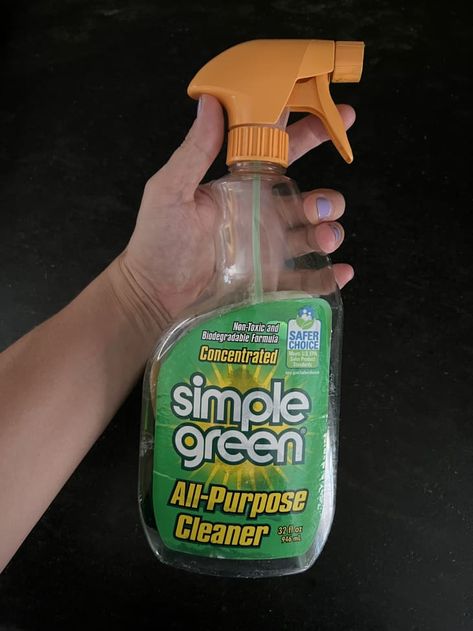 Simple Green All Purpose Cleaner Product Review | Kitchn Simple Green Cleaner, Purple Conditioner, Cleaning Buckets, All Purpose Cleaner, Food Stains, Cleaning Spray, Cooking Together, Simple Green, Good Housekeeping