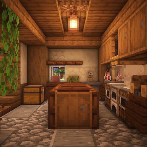 Minecraft Spruce House Interior, Interior Hobbit House Minecraft, Hobbit Interior Minecraft, Spruce Interior Minecraft, Lush Cave House Minecraft, Minecraft Cave Base Ideas, Minecraft Fridge, Minecraft Cave House, Lush Cave