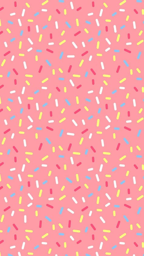 Pink Donut Sprinkles iPhone Wallpaper @PanPins Pink Background, Sprinkles, Pastel, Pink