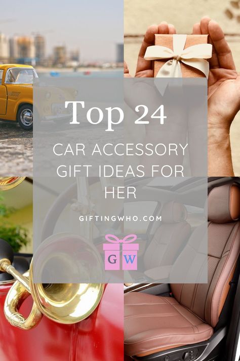 Whether she’s a rev head who lives for fast cars, or she spends a lot of time driving for work or leisure, buying car accessory gifts can be hard if you aren’t into cars yourself. So to make your life that little bit easier, we’ve put together this list of the best car accessory gifts for her, and taken all of the guess work out! These car accessory gift ideas are both cute and practical, making them the perfect gifts. #giftideas #giftguide First Car Gift Ideas, Car Gifts For Girls Ideas, New Car Gift Basket, New Car Gift Ideas, Car Gift Basket, Car Girl Gifts, Diy Car Seat Cover, Buying Car, Car Organization Diy