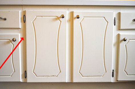 How To Make Store Bought Cabinets Look Custom, Fill Grooves In Cabinet Doors, Cabinet Door Overlay, Grooved Cabinet Doors, Resurface Cabinet Doors, How To Replace Cabinet Doors, Wood Filler On Cabinet Doors, Flat Cabinet Doors Makeover, Adding Trim To Cabinet Doors