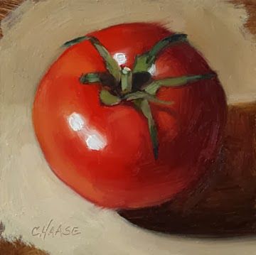 Cynthia Haase Fine Art:How did she capture that red so well? Red turns pink when you lighten it! Vegetable Painting, Tomato Season, Still Life Fruit, Original Pastel, Food Painting, Fruit Painting, 수채화 그림, Daily Painting, Contemporary Abstract Art