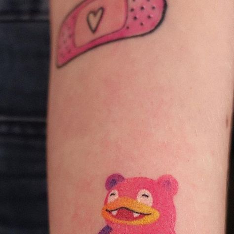 Tattoo Lviv 🇺🇦 | Mini Handpoke ☆ on Instagram: "Chubby Slowpoke for a sweet girl who was hour late for her appointment (๑˃̵ᴗ˂̵)" Slowpoke Tattoo, Slowpoke Pokemon, Lviv, Sweet Girls, I Tattoo, Tatting, Tattoo Designs, Pokemon, Tattoos