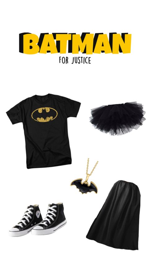 Batman Costume For Girls, Batman Diy, Batman Costume, Diy Costumes, Batman, Halloween, Red