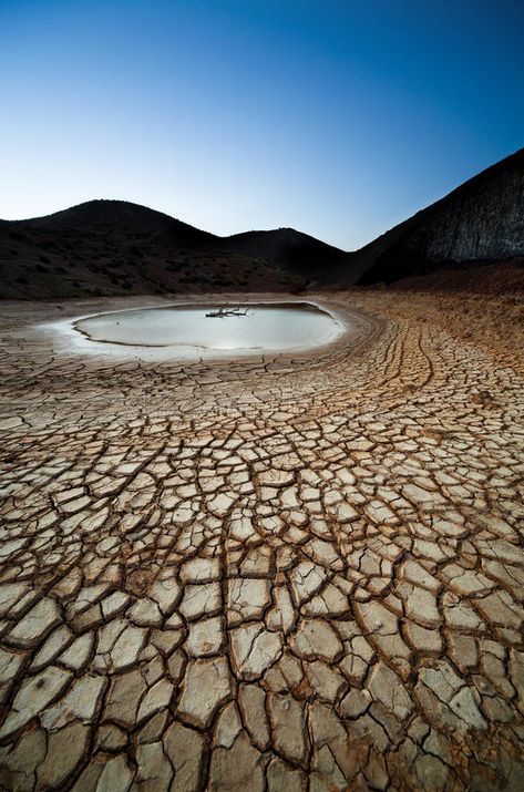 Dusk in a land of drought. In the bottom of a dry tree in water , #AFF, #drought, #land, #Dusk, #bottom, #water #ad Drought Images, Tree In Water, Land Background, Dry Tree, Moon Water, Dry Land, Brochure Template Layout, Moon Images, In Water