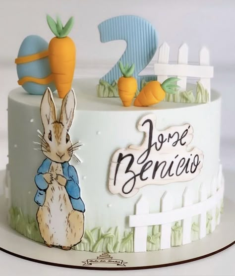 Rabbit Theme Party, Peter Rabbit Theme Party, Bunny Birthday Theme, Peter Rabbit Cake, Easter Birthday Party, Peter Rabbit Birthday, Peter Rabbit Party, Rabbit Cake, Bunny Birthday