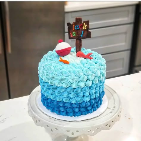 Oh'fish'ally One Smash Cake, Fish 1st Birthday Cake, Fishing Birthday Smash Cake, Officially One Smash Cake, Smash Cake Fishing Theme, Fishing Themed Smash Cake, Fish Themed Smash Cake, Oh'fish'ally One Cake, Ofishally One Birthday Smash Cakes