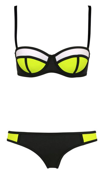 Neoprene, Or Scuba Fashion, Is Trending Right Now — So Here Are 15 Items To Make You Fall In Love Strappy Bathing Suit, Triangle Bathing Suit, Colorblock Swimsuit, Looks Pinterest, Triangle Swimsuit, Blue Crush, Triangl Swimwear, Cute Bathing Suits, Blue Swimsuit