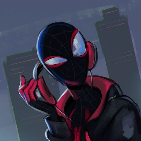 Miles Fanart, Miles Morales Pfp, Spiderman Into The Spiderverse, Into The Spiderverse, Miles Morales, Soundtrack, Spiderman, Film