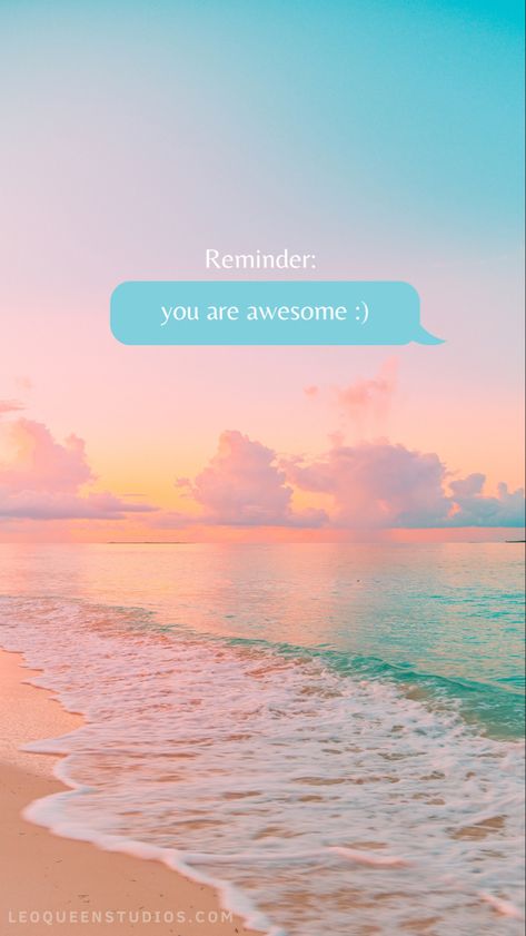 Remember you are awesome :) Aesthetic beach vibes lockscreen with positibe affirmation Good Things Are Coming Aesthetic, Vibes Lockscreen, Positive Affirmation Lockscreen, Positive Manifestation Wallpaper, Lockscreen Affirmation, Affirmation Phone Wallpaper, Sagittarius Wallpaper, Affirmation Lockscreen, Motivational Wallpaper Iphone