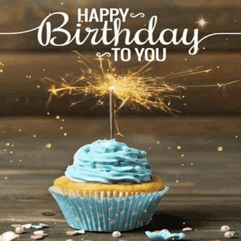 Happy Birthday Sparkle GIF - Happy Birthday Sparkle Cupcake - Discover & Share GIFs Happy Birthday Sparkle, Happy Birthday Gif Images, Happy Birthday Gif, Birthday Wishes Gif, Birthday Greetings Friend, Happy Birthday Cupcakes, Happy Birthday Wishes Cake, Happy Birthday Cake Images, Happy Birthday Greetings Friends