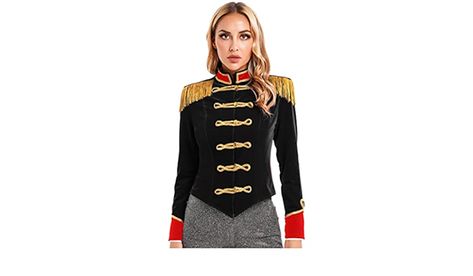 Shinsto Women's Circus Ringmaster Cosplay Costume Deluxe Tassel Jacket Coat Tailcoat for Halloween Party Circus Ringmaster Costume, Circus Ringmaster, Ringmaster Costume, Victorian Jacket, Fancy Dress Ball, Tassel Jacket, Halloween Circus, Halloween Party Themes, Stage Show