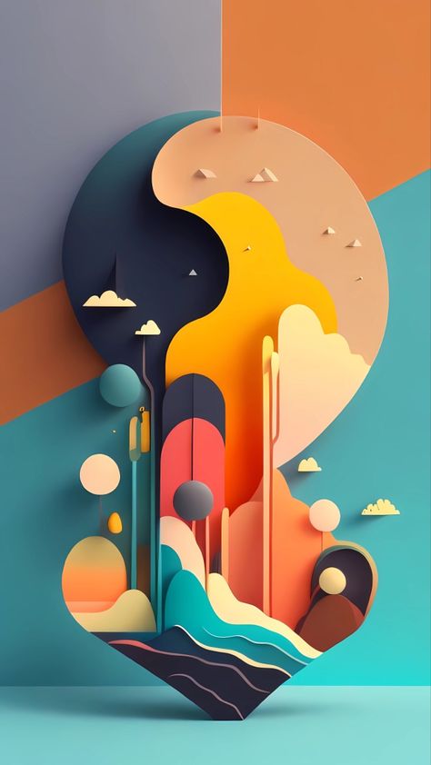 Construction Paper Art, Cool Wallpapers For Your Phone, Food Illustration Design, Iphone Dynamic Wallpaper, Cut Out Art, Graffiti Wallpaper Iphone, Paper Cutout Art, Iphone Wallpaper Hd Nature, Fairy Artwork