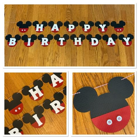 Mickey Mouse Birthday Banner, Mickey Mouse Theme Party, Mickey Mouse Party Decorations, Mickey Mouse Birthday Theme, Mickey Mouse Birthday Decorations, Mickey First Birthday, Mickey 1st Birthdays, Baby First Birthday Themes, Twodles Birthday